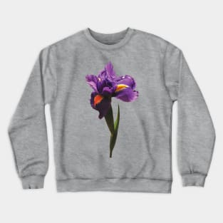 Irises - One Purple Iris Crewneck Sweatshirt